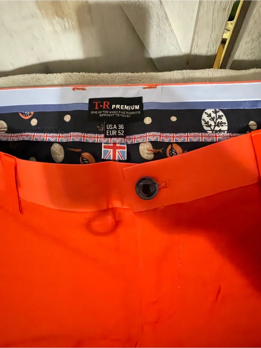 Men's Bright mandarin Slim Chinos
